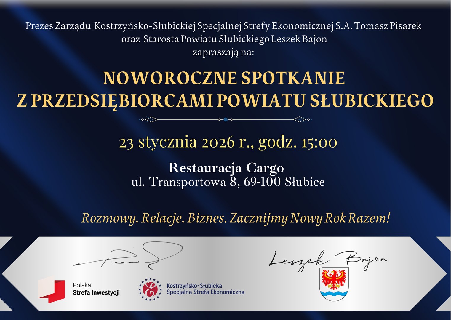 Noworoczne Spotkanie z Przedsiębiorcami Powiatu Słubickeigo