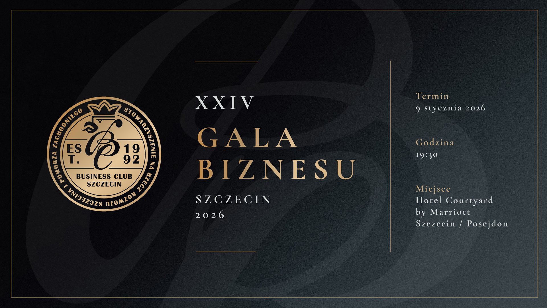 XXIV Gala Biznesu Business Club Szczecin
