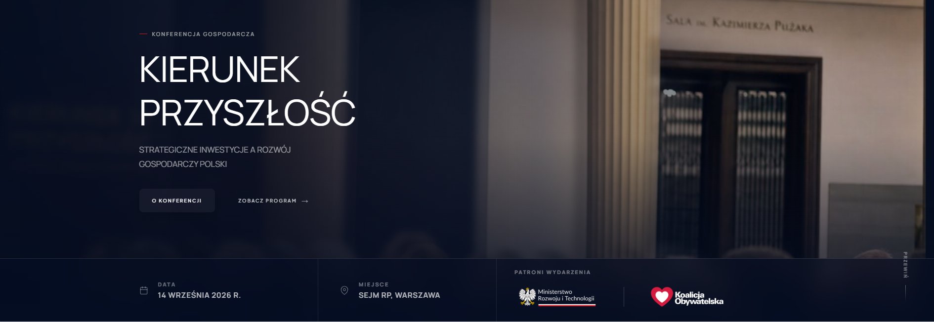 „Kierunek Przyszłość – strategiczne inwestycje a rozwój gospodarczy Polski”