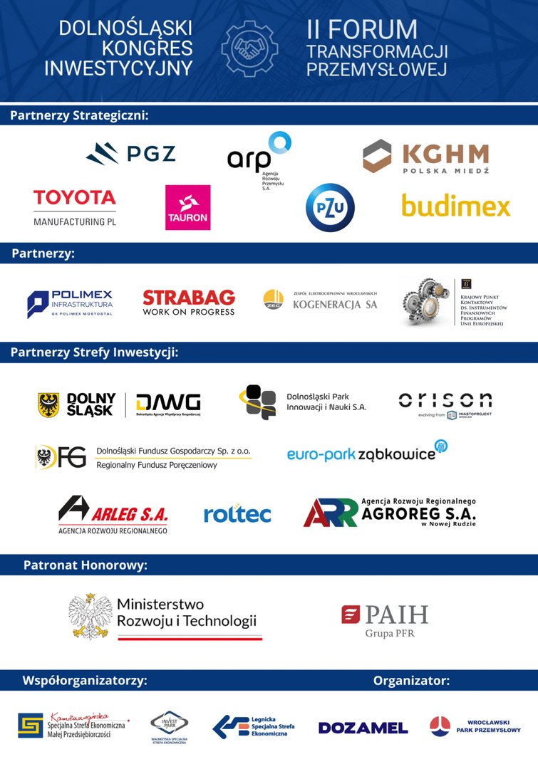 DOLNOŚLĄSKI KONGRES INWESTYCYJNY – II FORUM TRANSFORMACJI PRZEMYSŁOWEJ