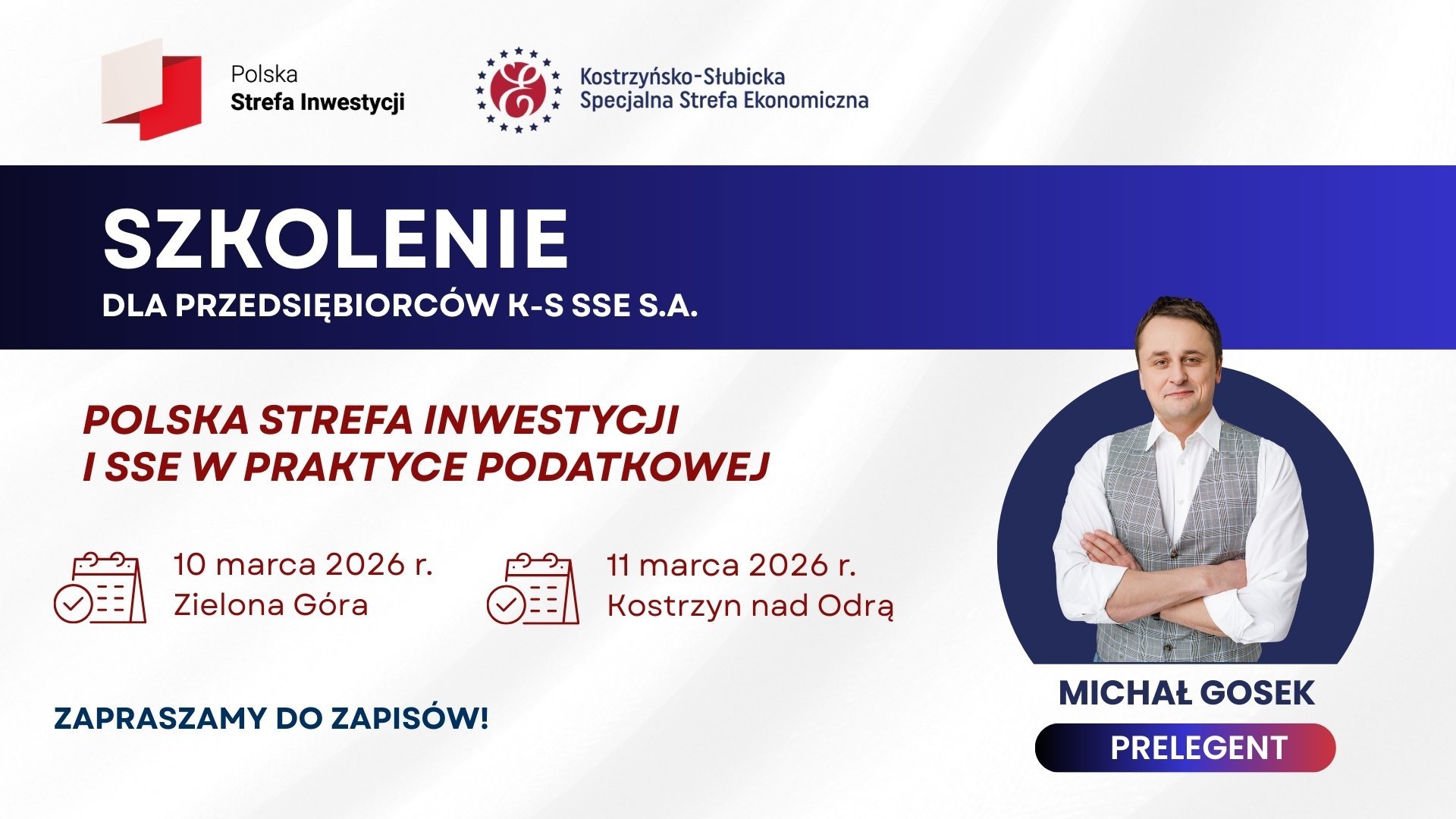 Szkolenie dla Przedsiębiorców K-S SSE S.A./ 10.03.2026 r., Zielona Góra