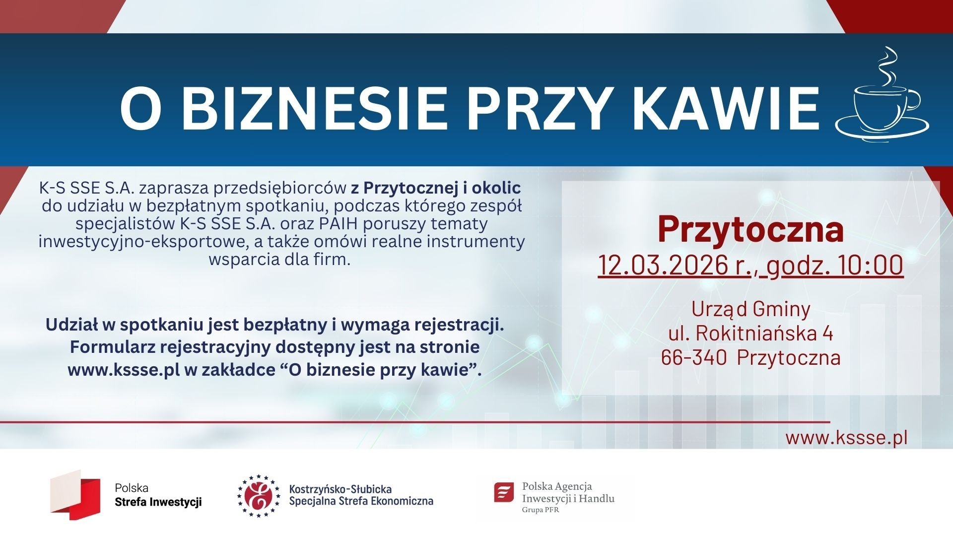 12.03.2026 r. o 10.00 "O Biznesie przy kawie" w Przytocznej
