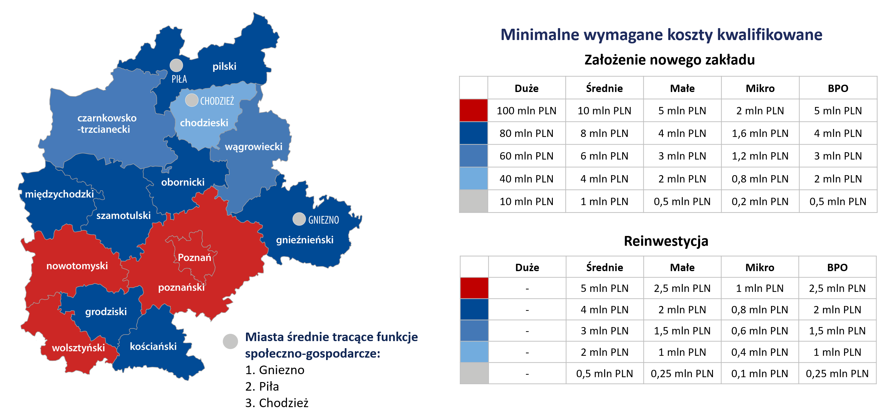 Mapa województwa wielkopolskiego